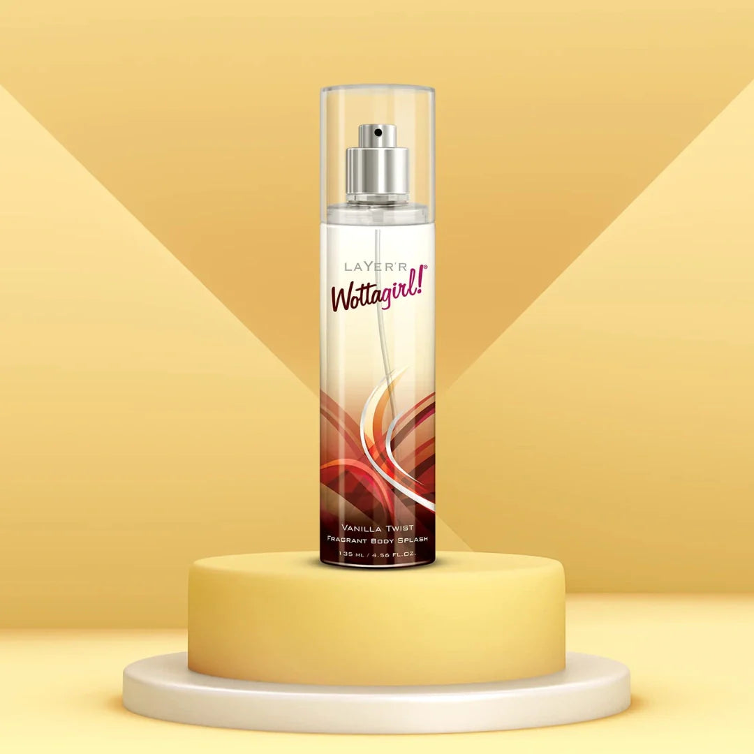 Layer'r Wottagirl Vanilla Twist Body Splash Spray For Women (135ml)