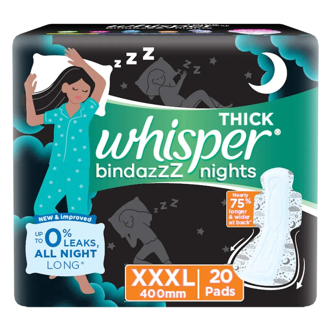 Whisper Bindazzz Nights Sanitary Pads(20XXXL)