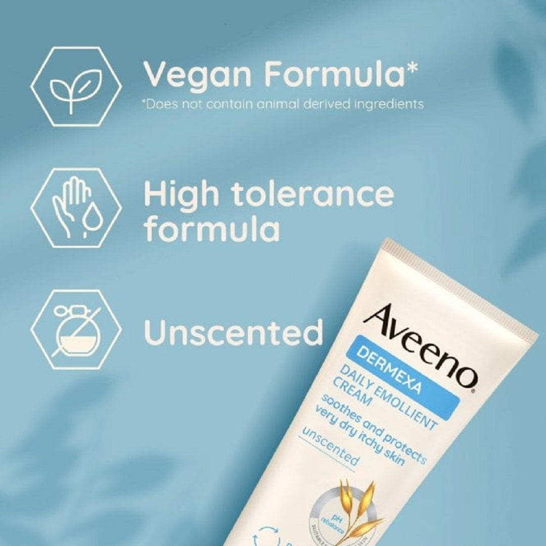 Aveeno Dermexa Daily Emollient Cream 200ml (for very Dry Skin)