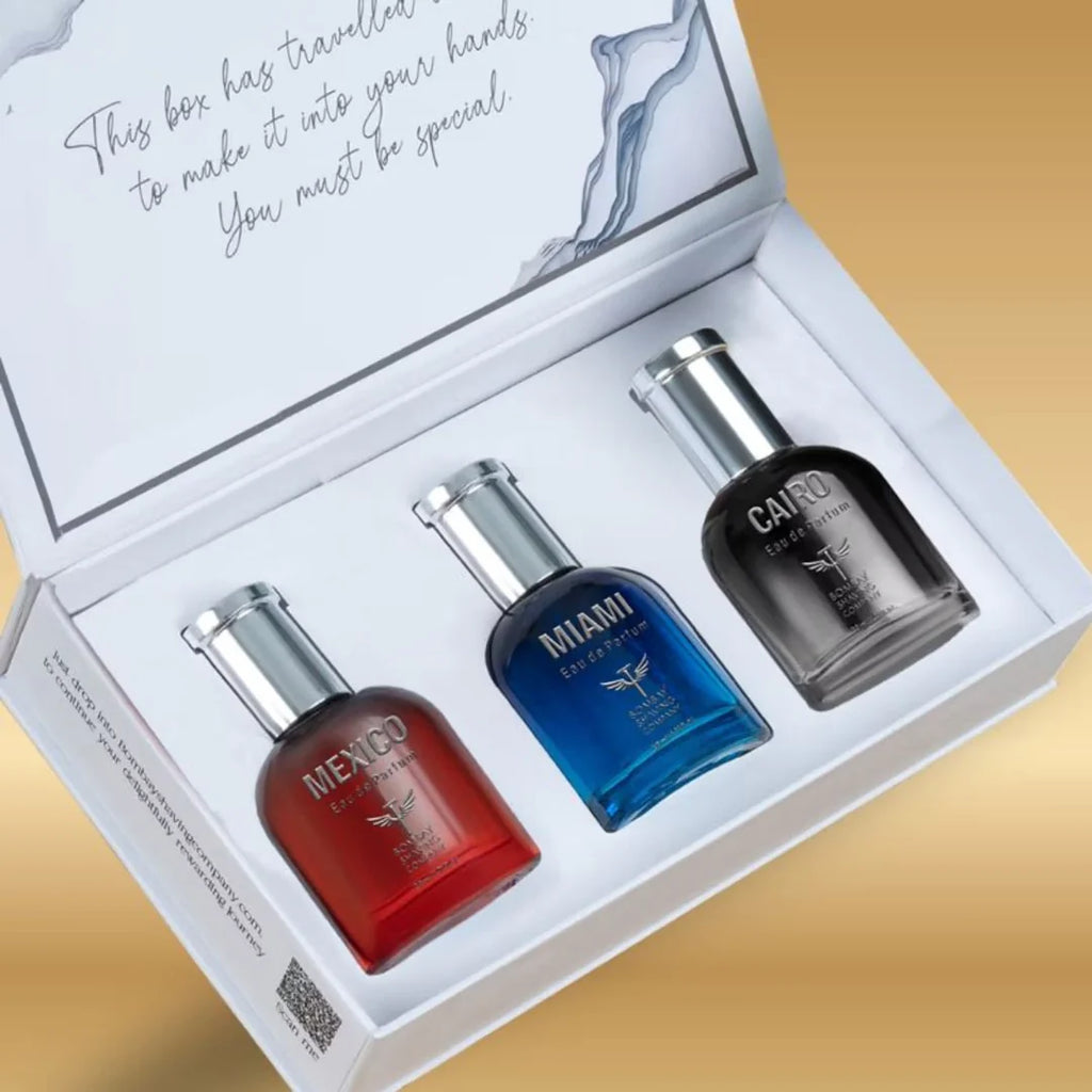 Bombay Shaving Company Perfume For Men, Premium Perfume Set For Men-30Ml X 3