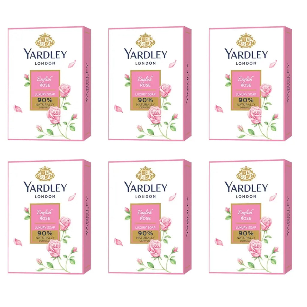Yardley London English Rose Luxury Soap pack of 6