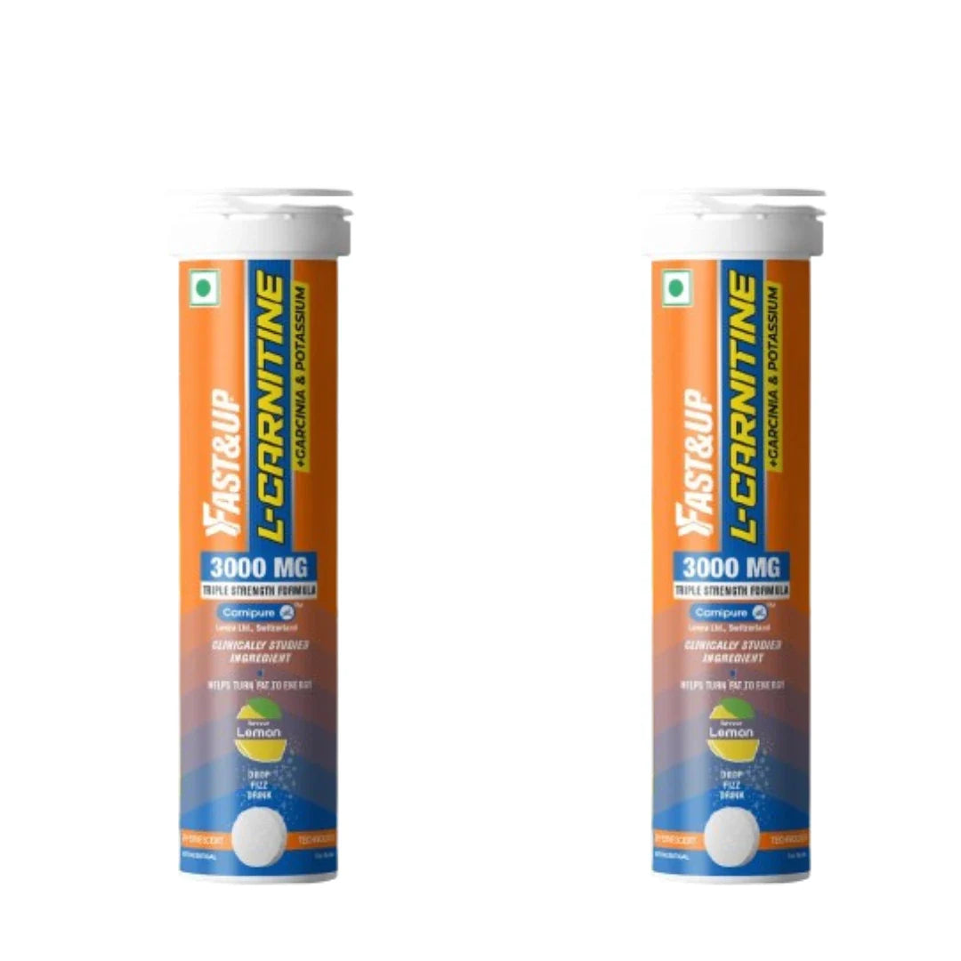 FAST&UP L-CARNITINE 3000 MG - Helps convert fat into energy, ADVANCED TRIPLE ACTION FORMULA (pack of 2)