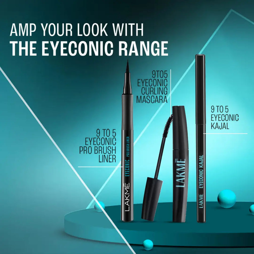 Lakme 9 to 5 Eyeconic Curling Black Waterproof Mascara (9ml)