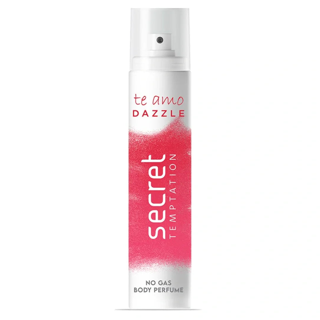 Secret Temptation Te Amo Dazzle No Gas Perfume Body Spray for Women (120ml)