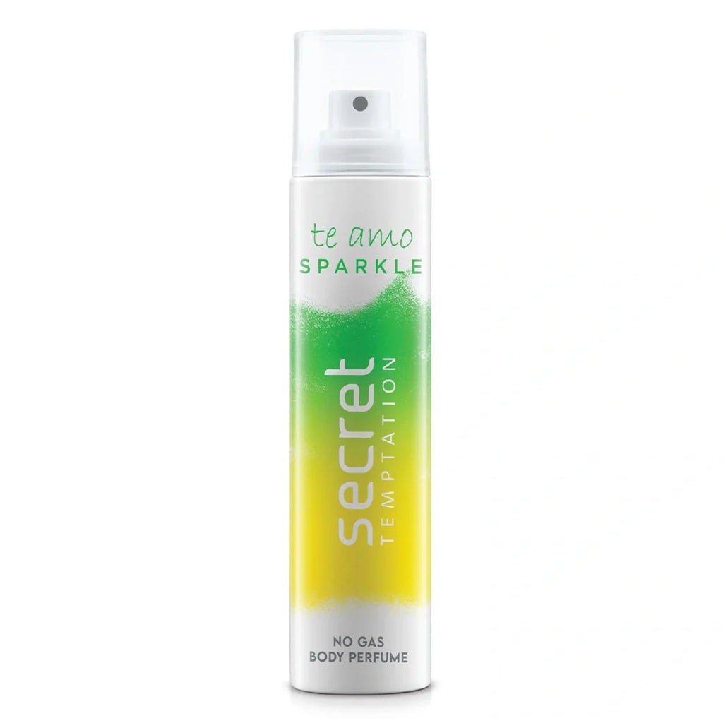 Secret Temptation Te Amo Sparkle No Gas Deodorant Perfume Body Spray for Women (120ml)