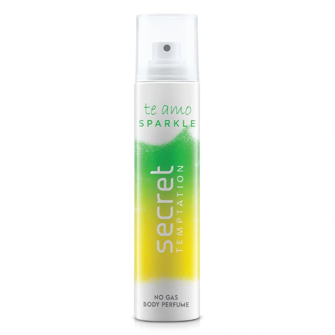 Secret Temptation Te Amo Sparkle No Gas Deodorant Perfume Body Spray for Women (120ml)