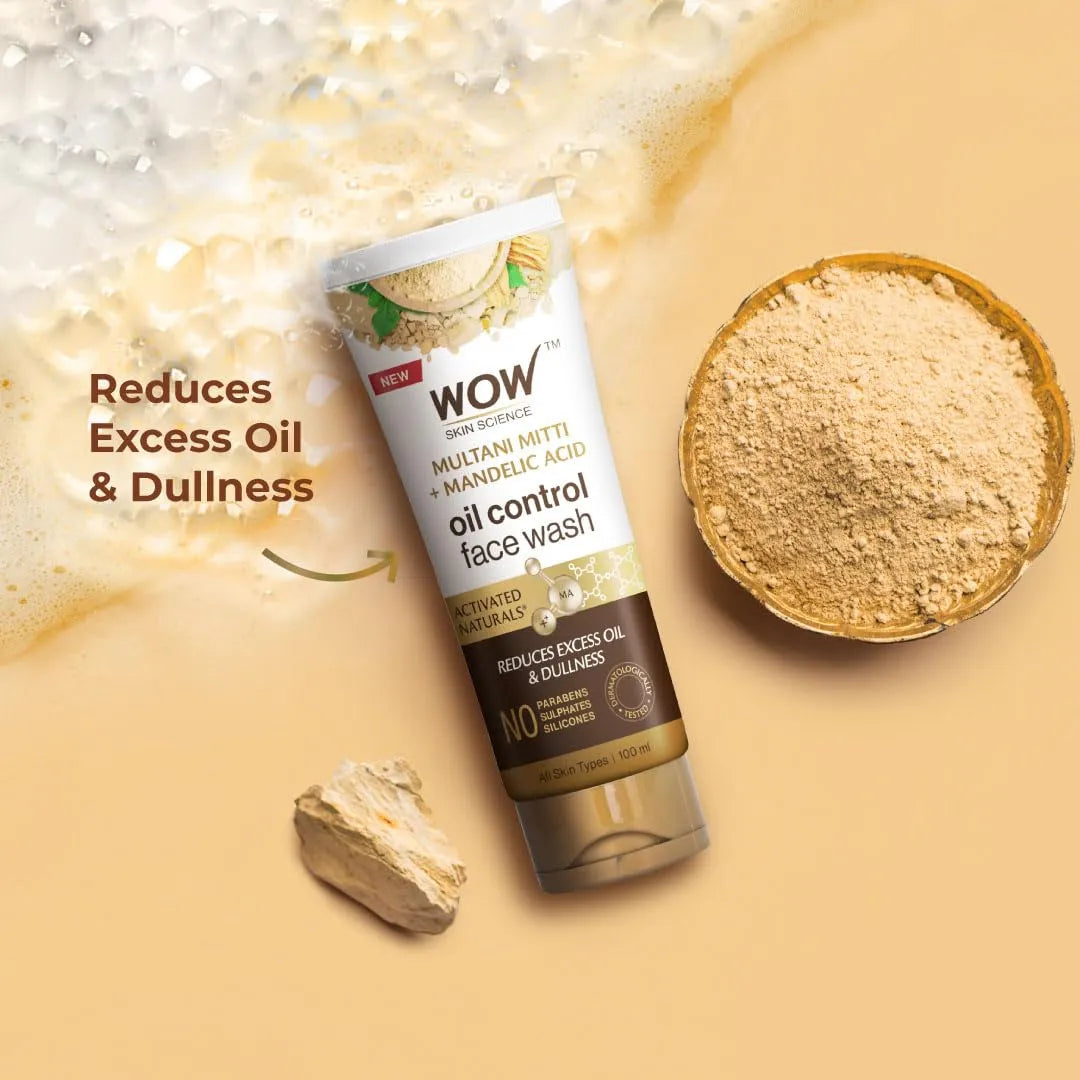 WOW Skin Science Purifying Multani Mitti Face Wash (100ml)