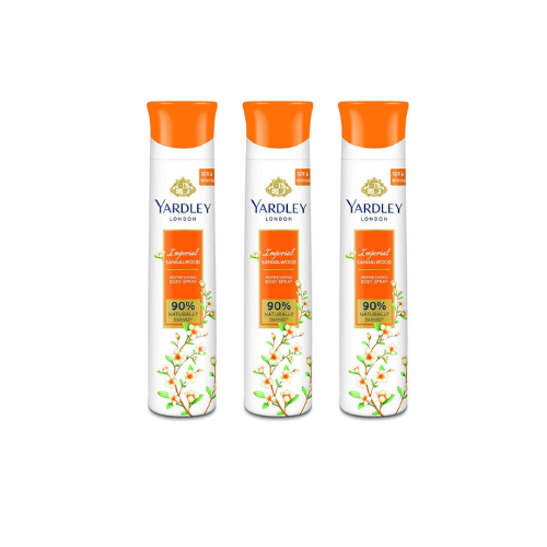 Yardley London Sandalwood Deodorant For Women 150-ML (Pack of 3)